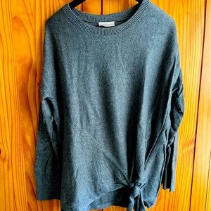 Loft sweater w accent tie at waist